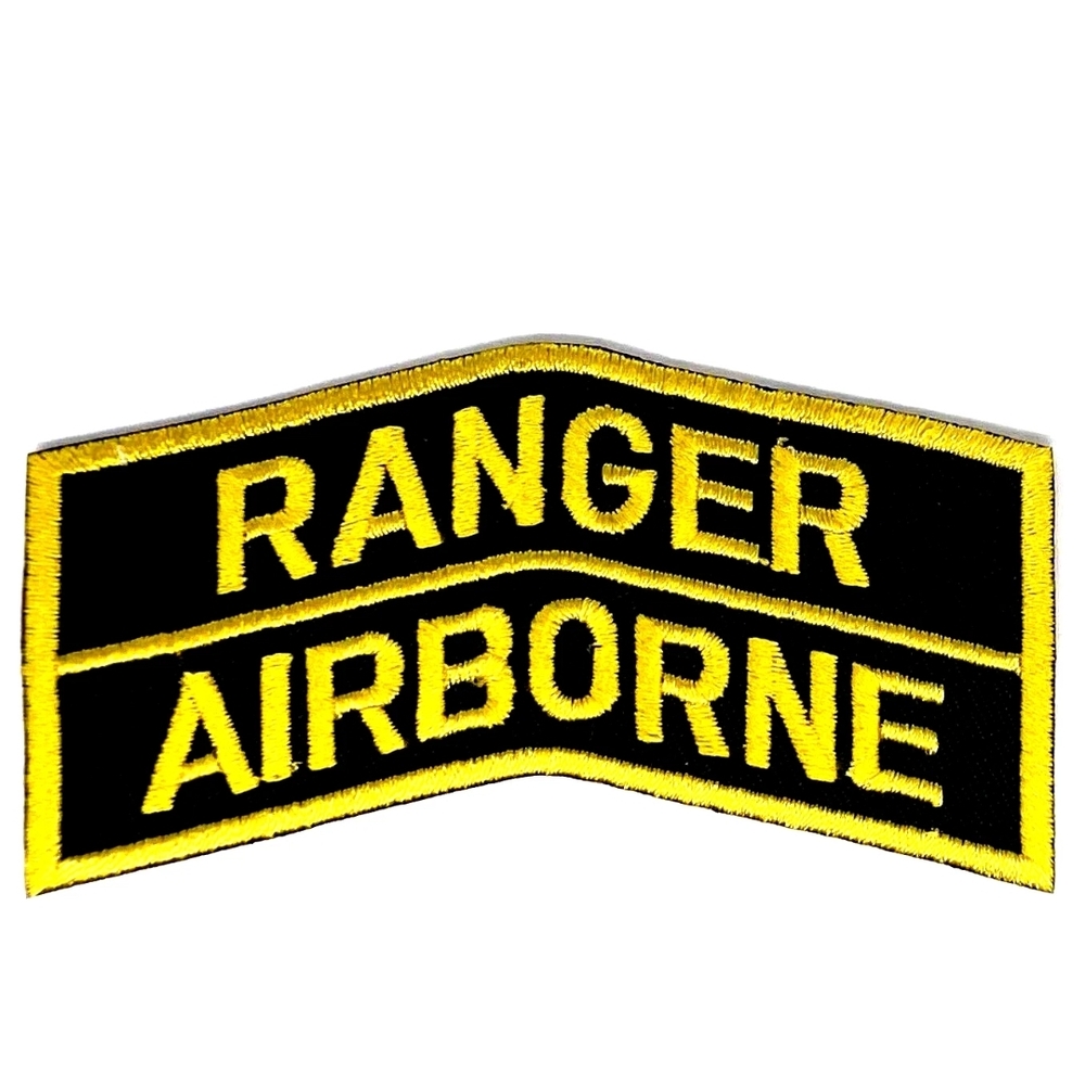 Ranger Airborne Patch in Black and Yellow